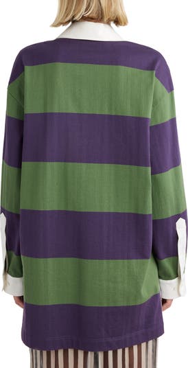 トップス DRIES VAN NOTEN Stripe Long Shirts DRIES VAN NOTEN | OVERSIZED STRIPED LONG SLEEVE SHIRT