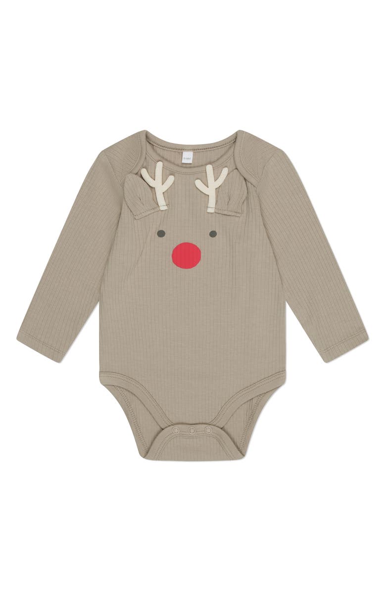 MORI My First Christmas Long Sleeve Bodysuit & Footed Leggings Set, Alternate, color, 