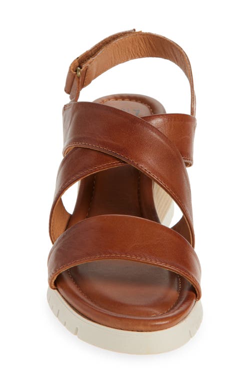 Miz Mooz Morgana Wedge Sandal In Brandy