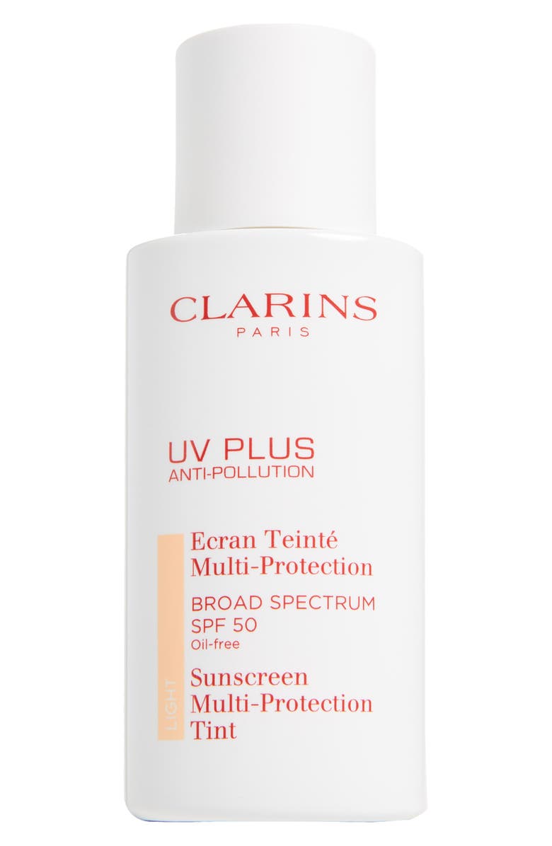 Clarins UV PLUS Anti-Pollution Broad Spectrum SPF 50 Tinted Sunscreen Multi-Protection, Main, color, 
