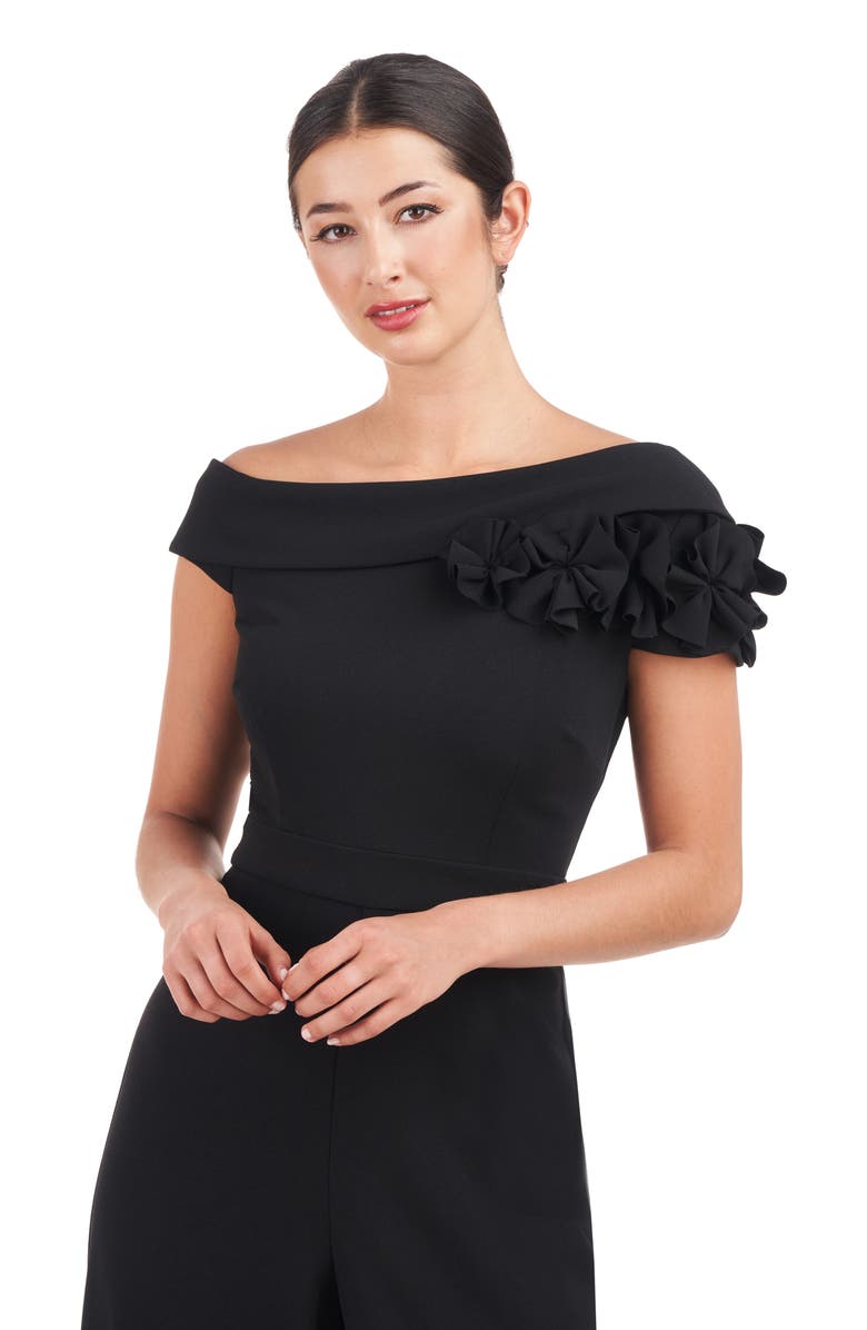 JS Collections Lilith One-Shoulder Wide Leg Jumpsuit, Alternate, color,