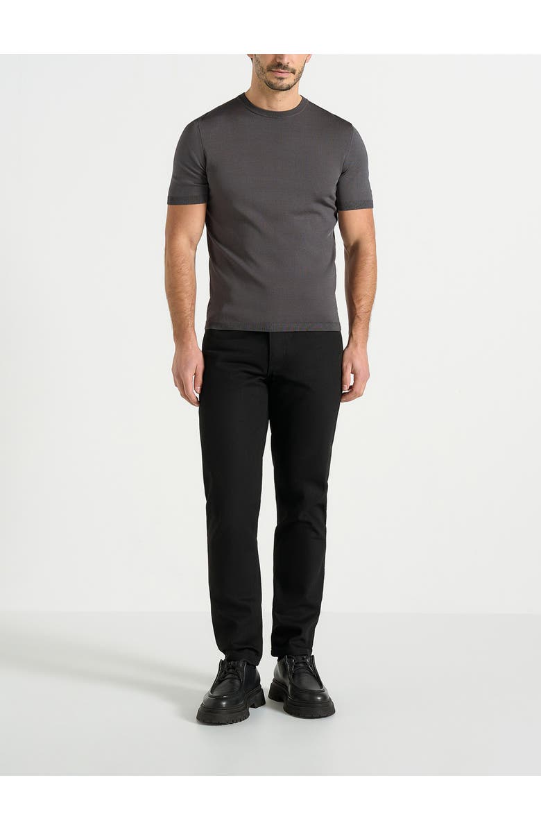 Manière De Voir Relaxed Straight Leg Jeans, Alternate, color, Black