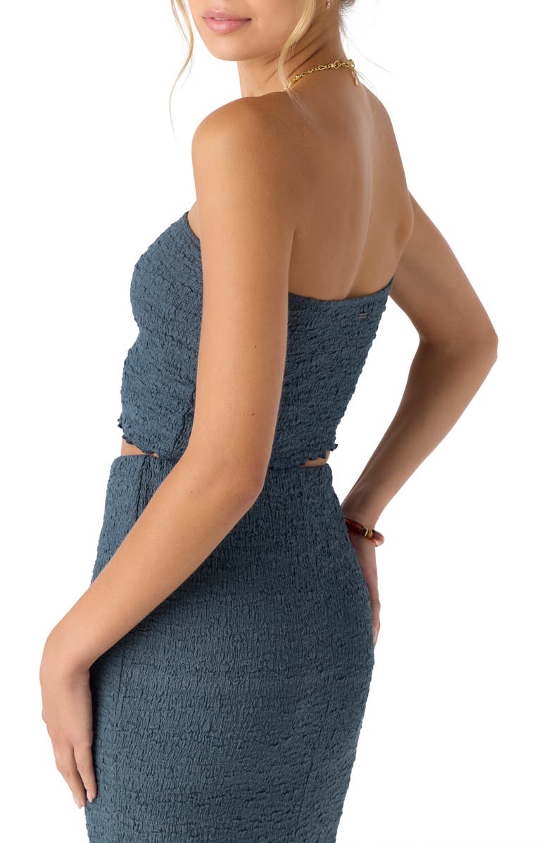 O'Neill Terra Smocked Crop Tube Top, Alternate, color,