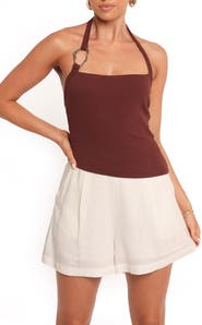 Petal & Pup Yulissa Asymmetric Rib Halter Top