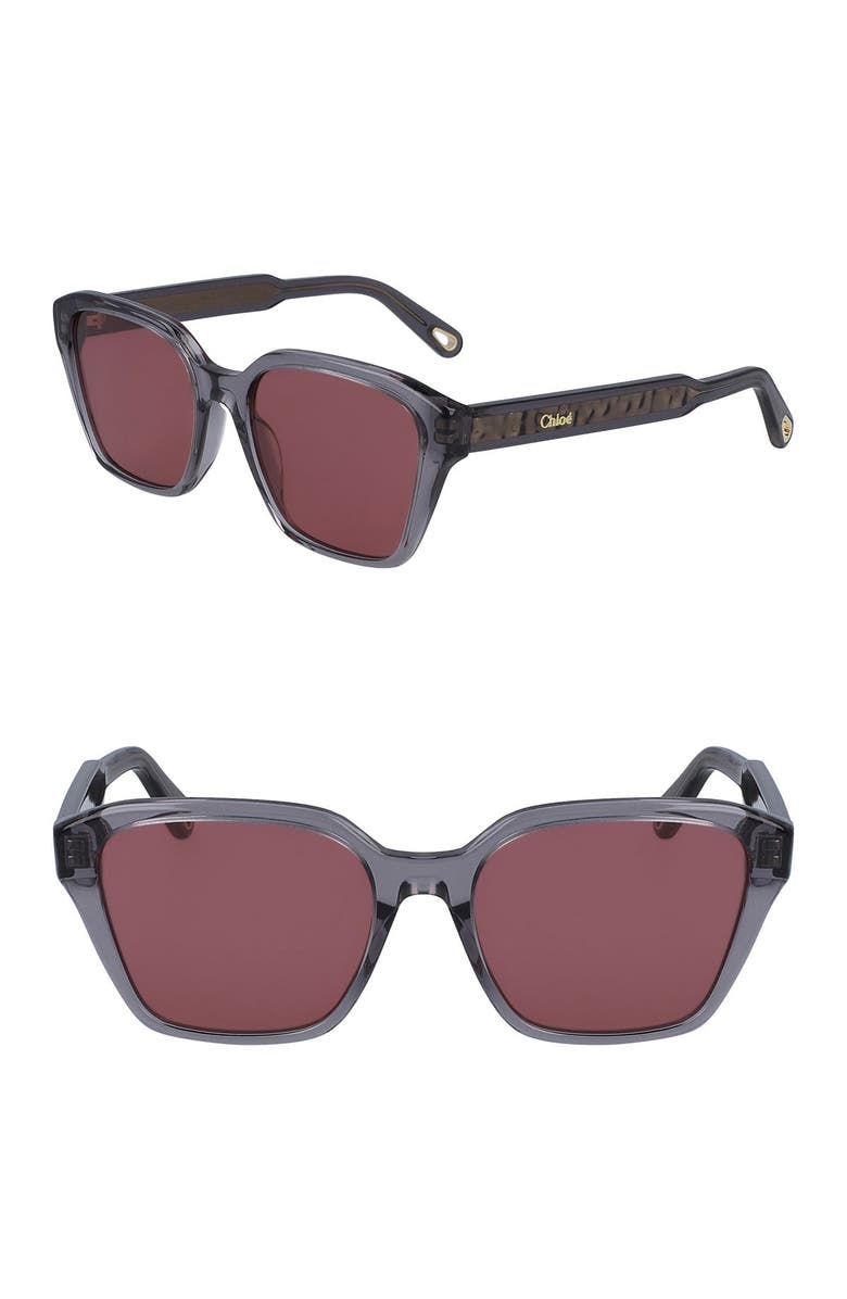 Chloé Willow 52mm Square Sunglasses, Main, color,