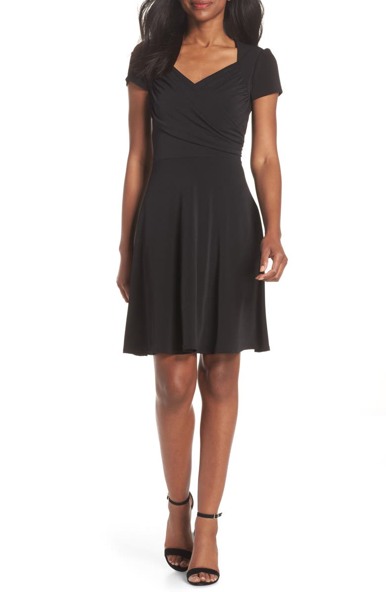 Leota Print Jersey Fit & Flare Dress, Main, color,