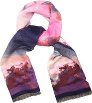 SAACHI Floral Reversible Scarf
