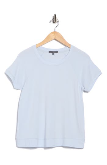Matty M . Raglan Sleeve Fleece T-shirt In Blue