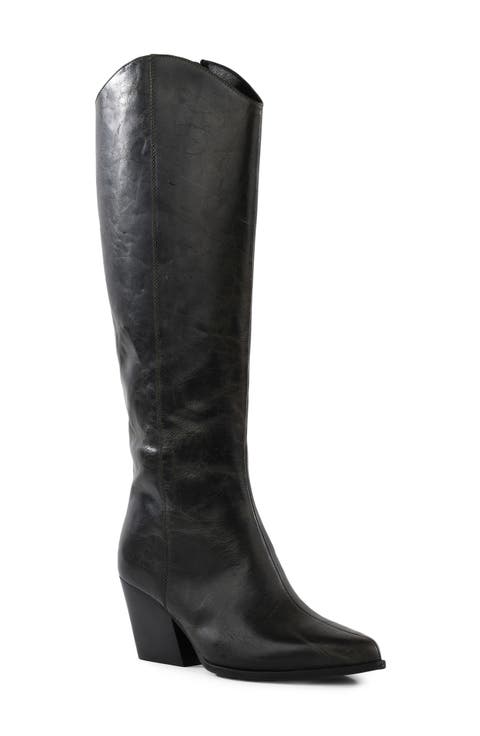 Begging You Distress Knee High Boot