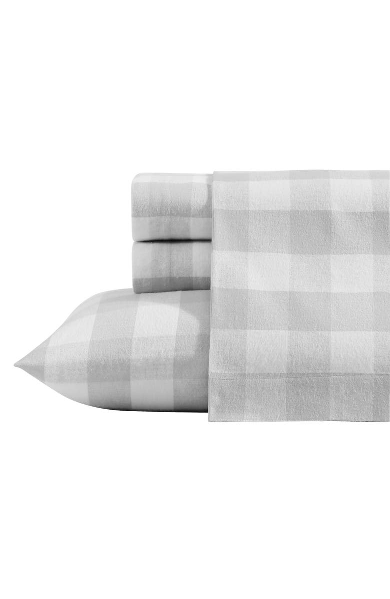 Eddie Bauer Lakehouse Plaid Sheet Set, Main, color, Dark Grey