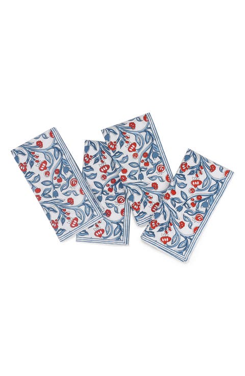 Set of 4 Cotton Napkins