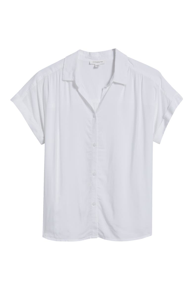 Dara Button-Up Shirt, Alternate, color, WHITE