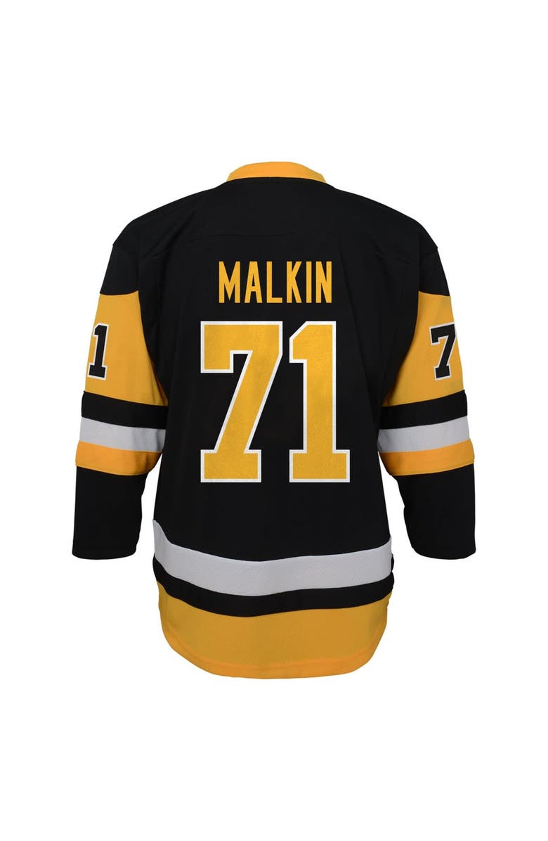 Outerstuff Youth Evgeni Malkin Black Pittsburgh Penguins Home Replica Player Jersey, Alternate, color, Black