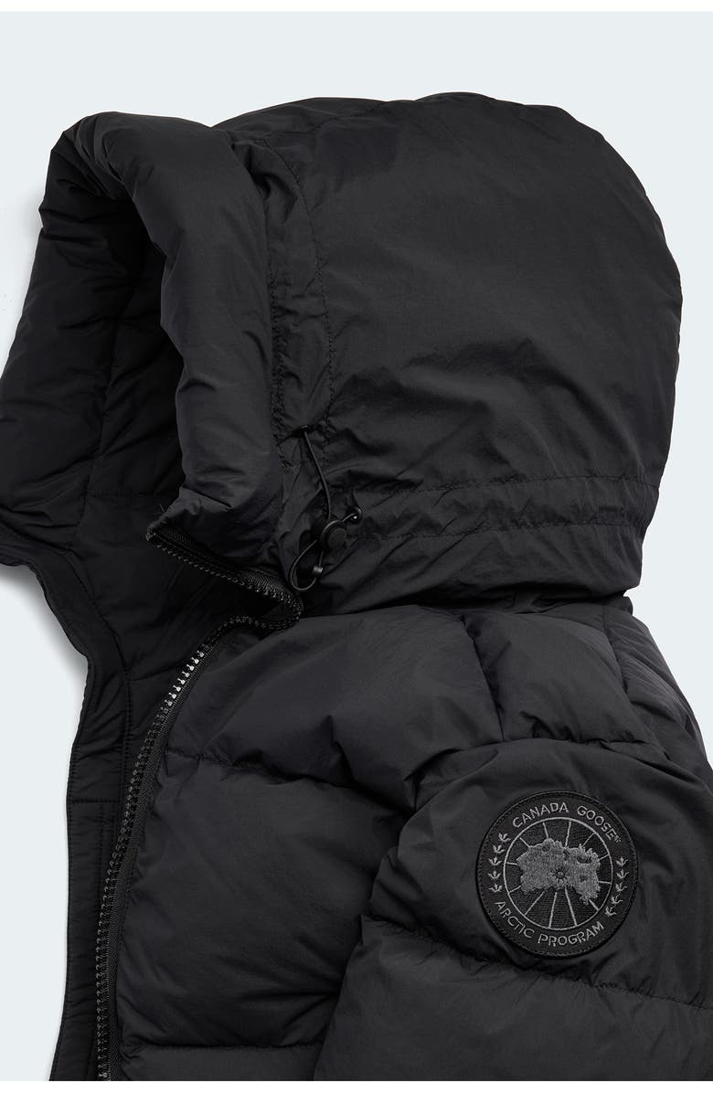 Canada Goose Crofton Water Resistant Packable 750 Fill Power Down Hooded Jacket, Alternate, color, Black - Noir