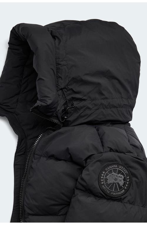 Canada Goose Crofton Water Resistant Packable 750 Fill Power Down Hooded Jacket In Black