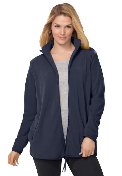Zip Front Microfleece Jacket