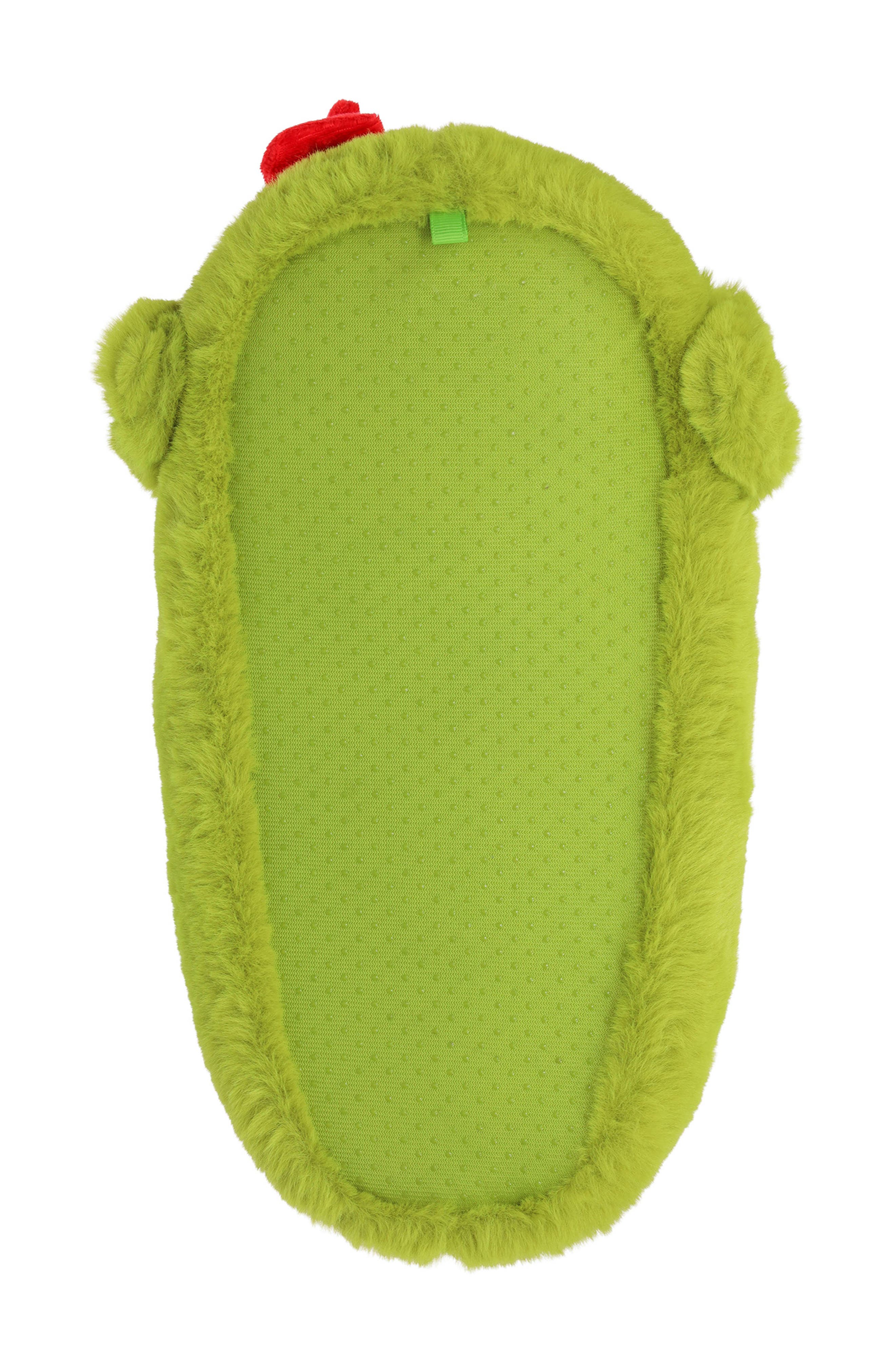 SG Footwear The Grinch Face Slipper, Alternate, color, 