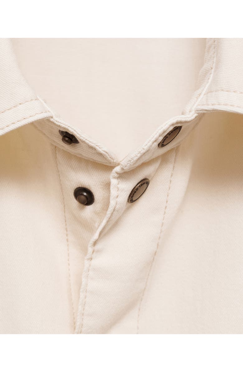 MANGO Patch Pocket Denim Overshirt, Alternate, color, 