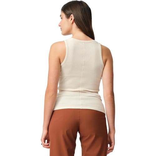 Hikerkind Ribbed Merino Tank Top In White