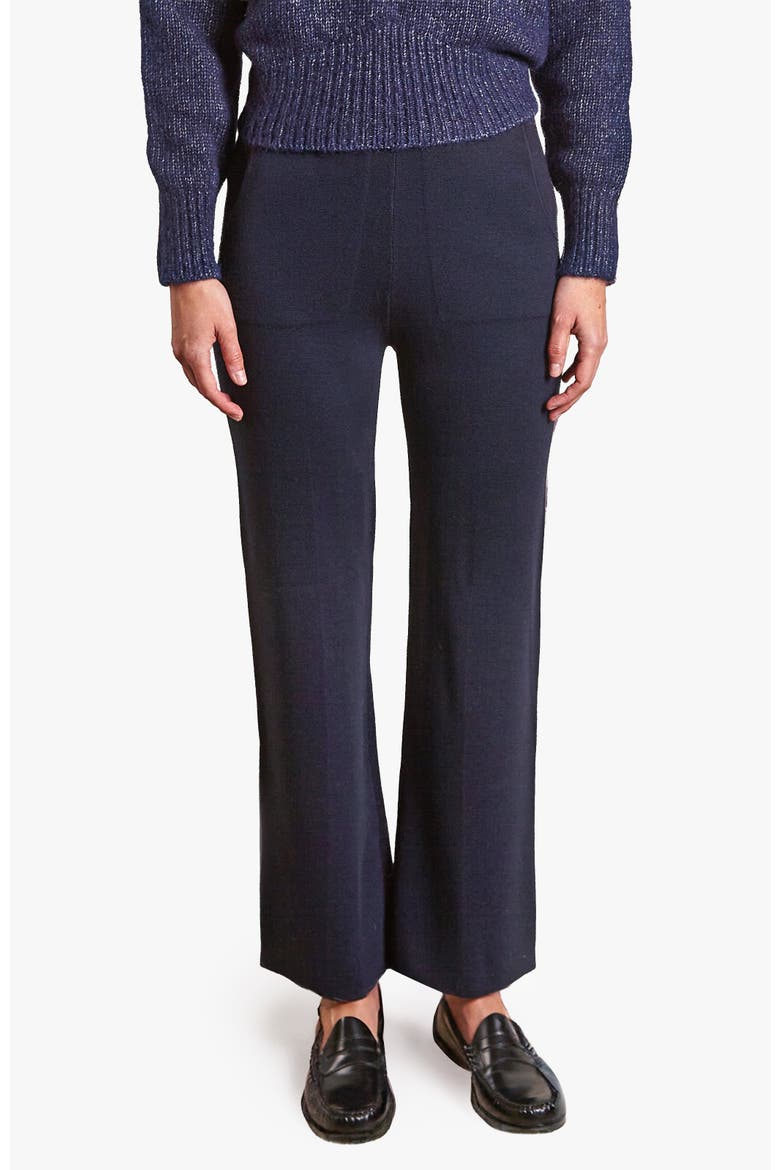 Merino Margo Knit Pants, Main, color, Midnight