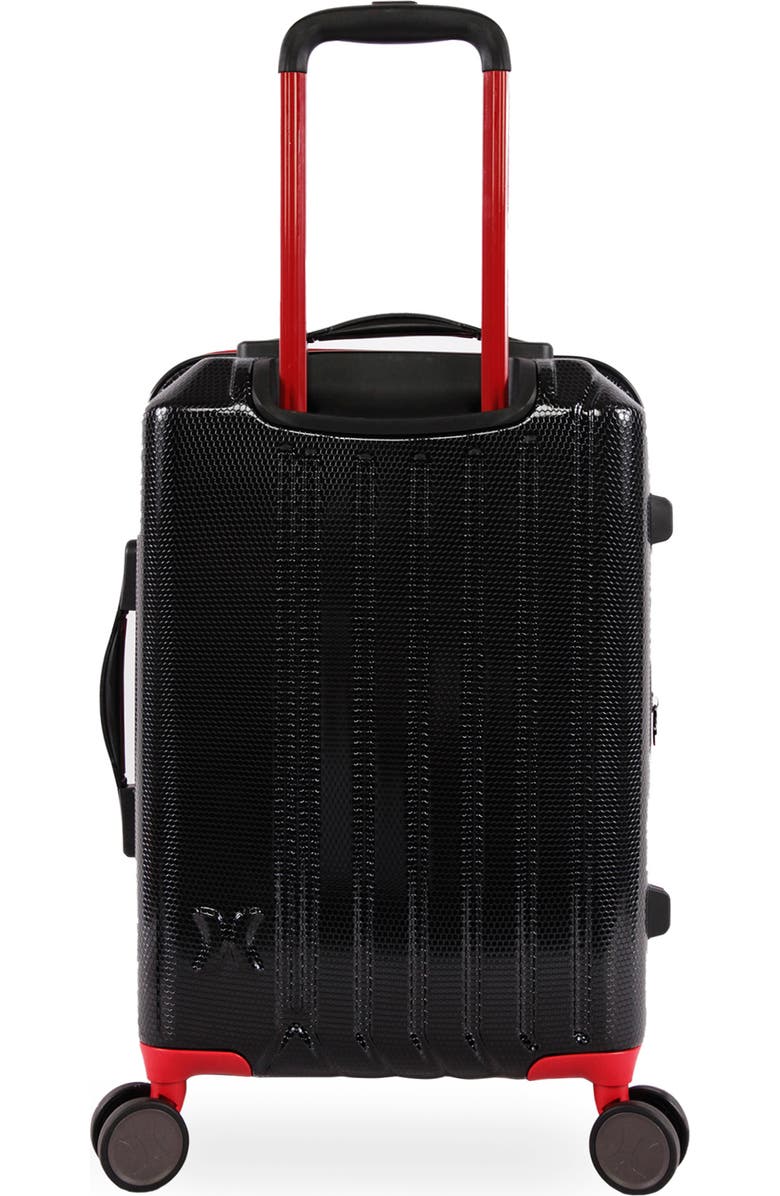 Hurley Swiper 21" Hardshell Spinner Suitcase, Alternate, color, Black/ Red