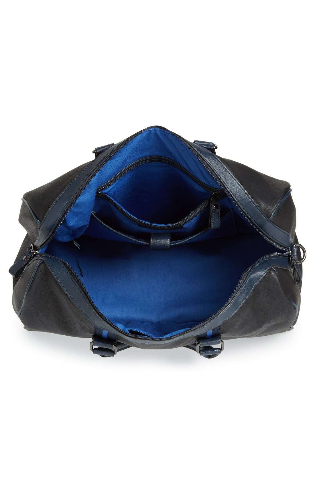 Ted Baker London Striped Duffel Bag, Alternate, color, 