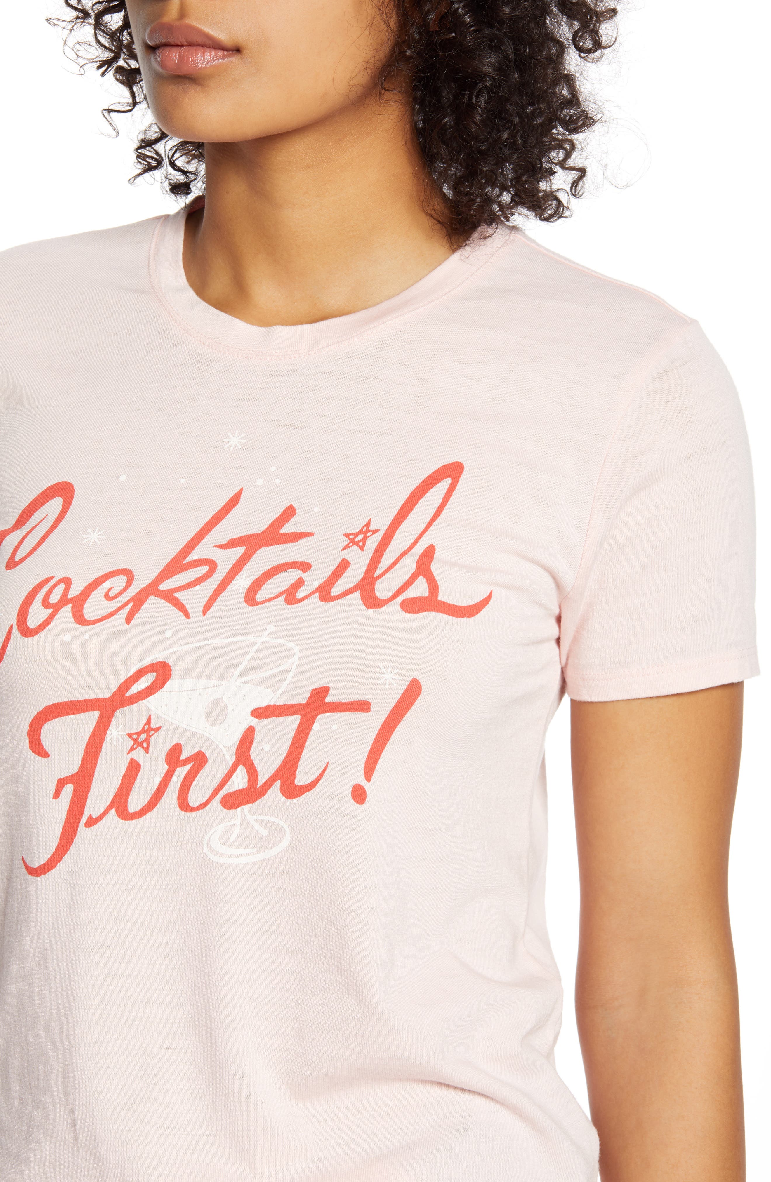 Lucky Brand Cocktails First Graphic Tee (Women) | Nordstromrack