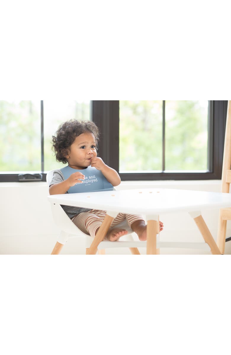 Bella Tunno Single and Unemployed Wonder Bib, Alternate, color, Blue