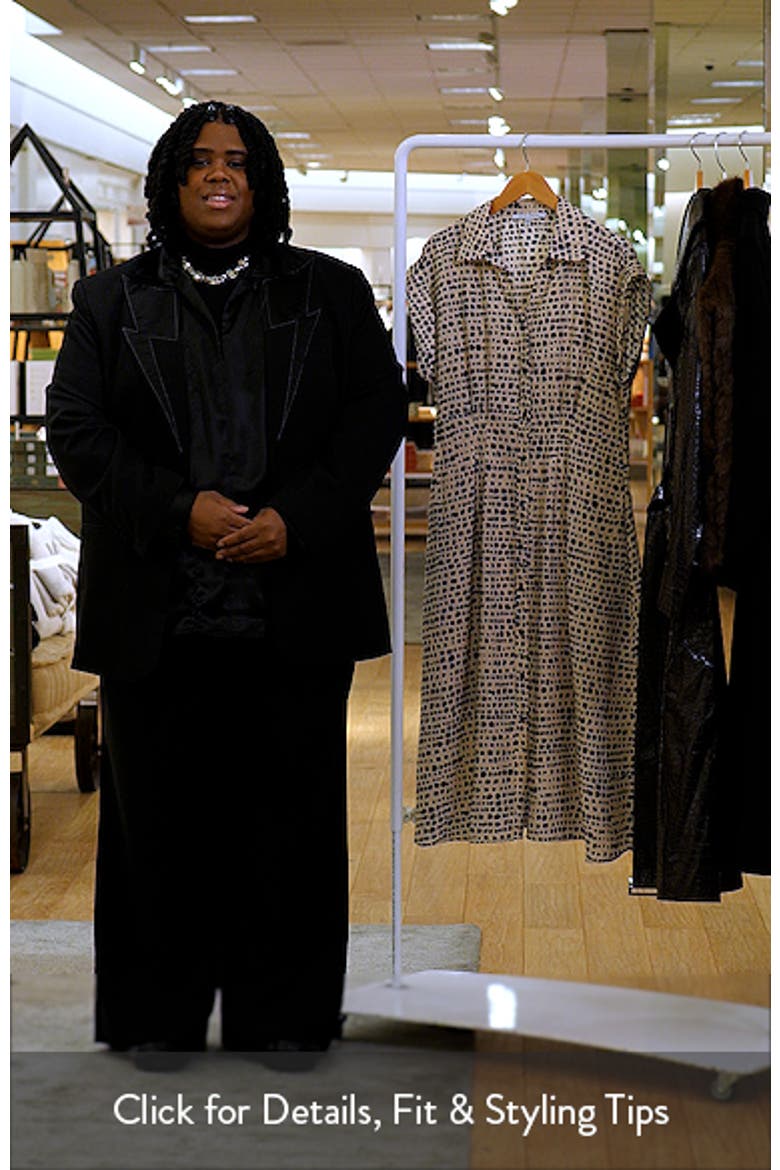 Mixed Dot Print Midi Shirtdress video