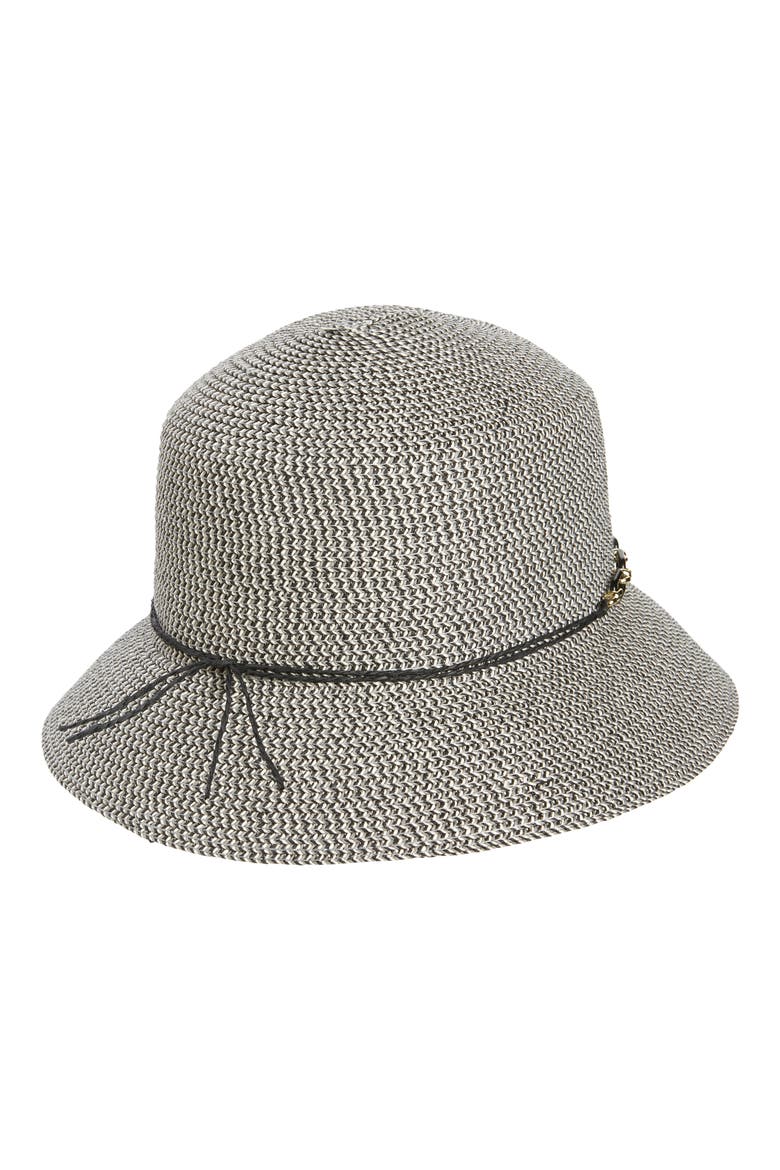 Chain Trim Hat, Alternate, color, BLACK COMBO