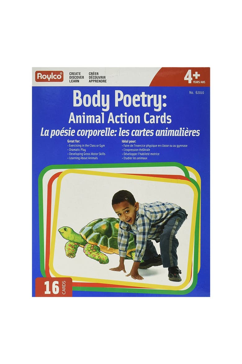 Body Poetry Animal Action Cards, Alternate, color, Multicolor