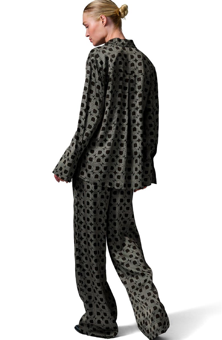 DAY Birger et Mikkelsen Plymo Printed Long Sleeve Shirt, Alternate, color, Black