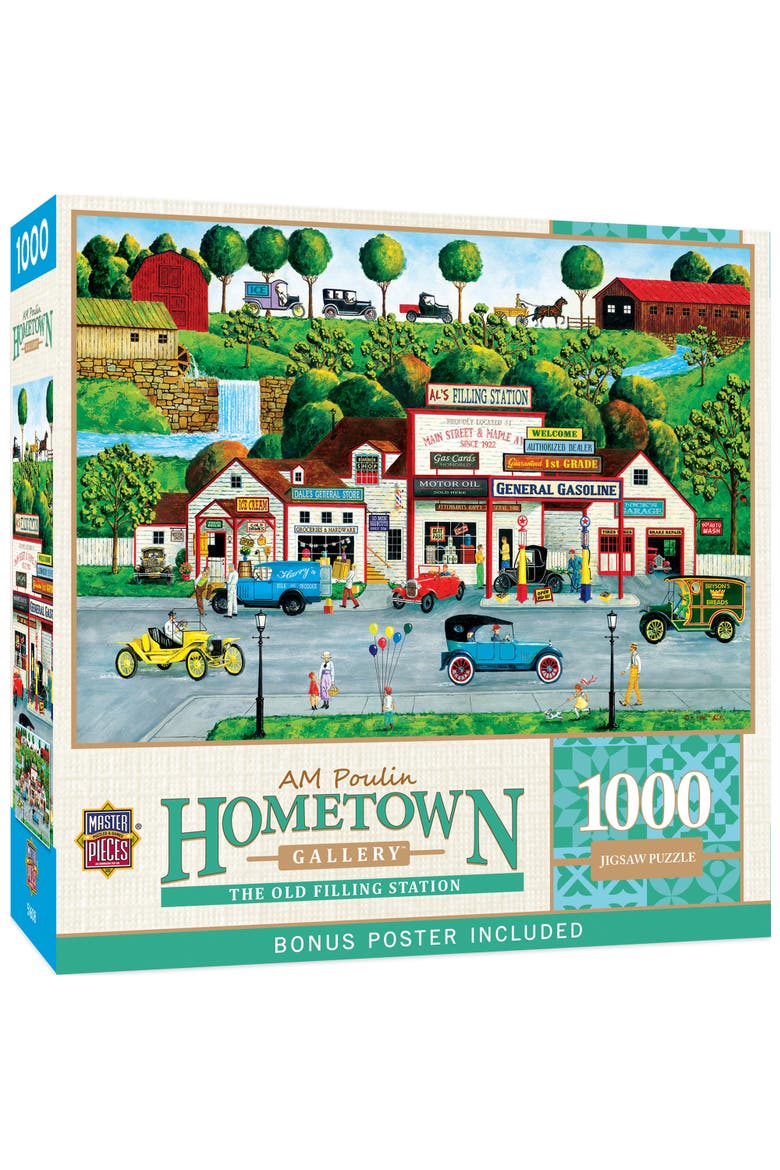 The Old Filling Station 1000pc Puzzle, Main, color, Multicolor