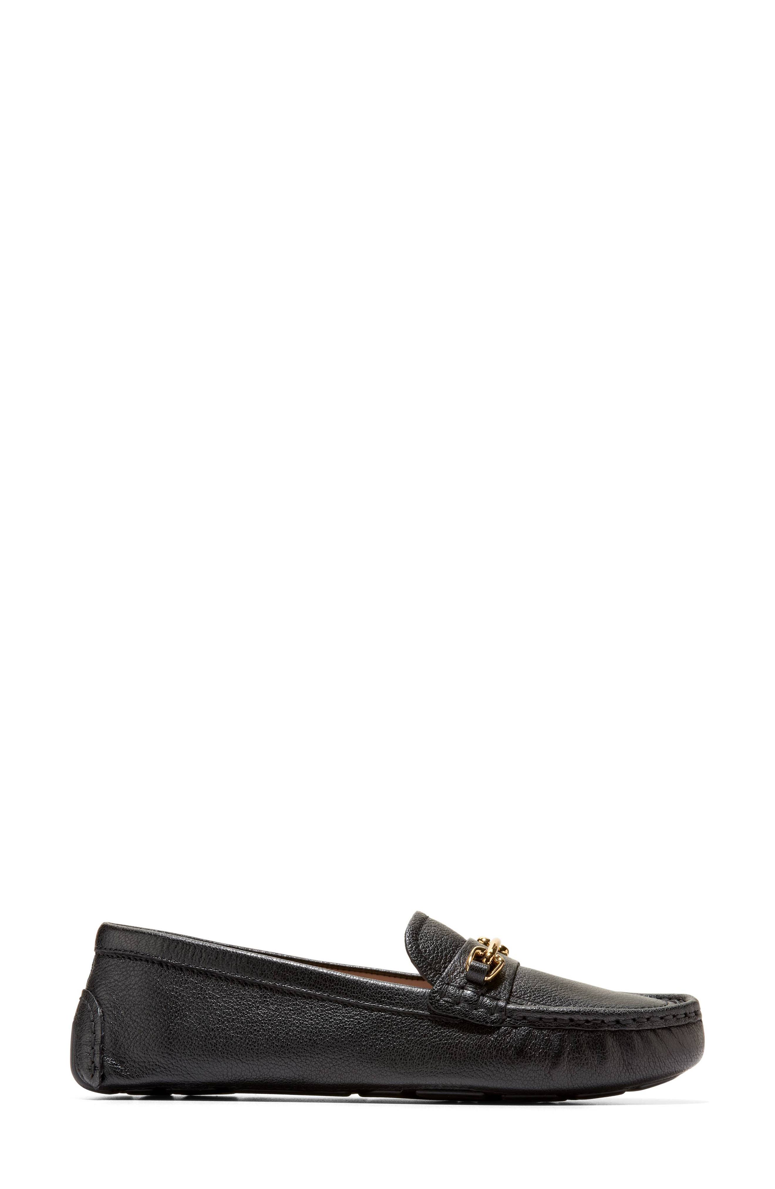 Cole Haan Emeryn Horsebit Driver Loafer, Alternate, color, Black Leather