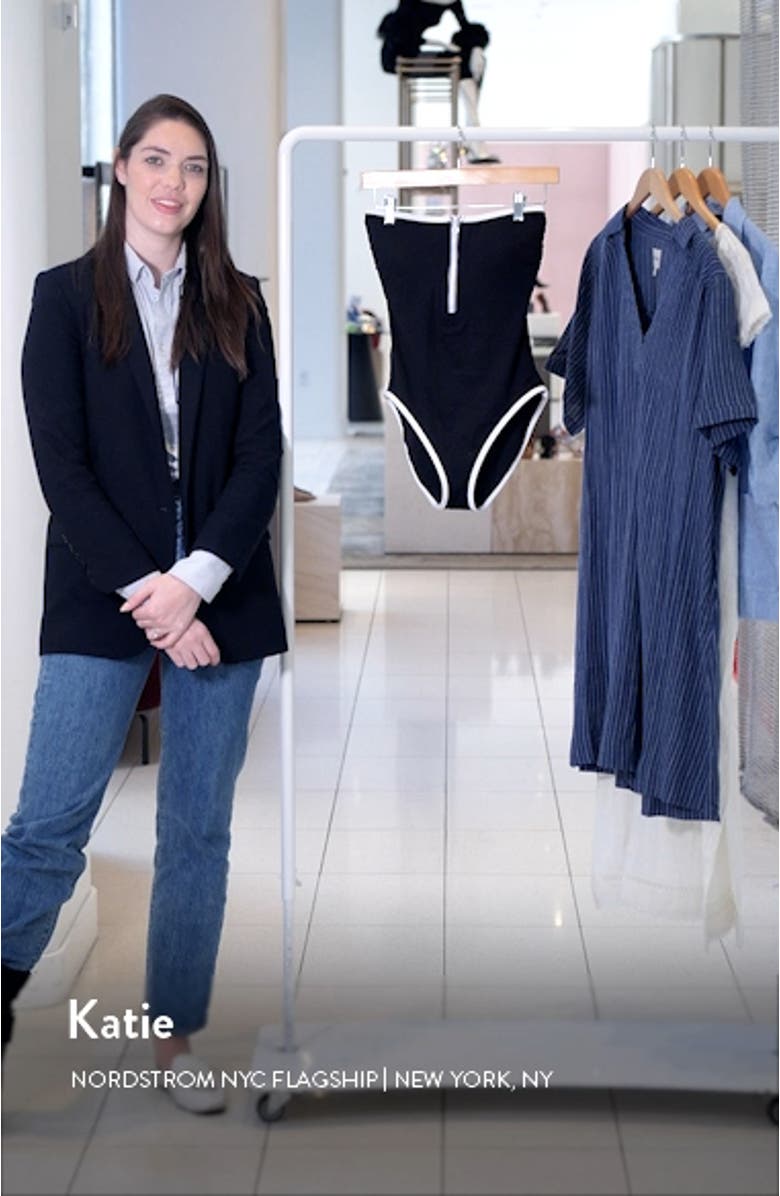 Island Cays Cabana Strapless One-Piece Swimsuit, sales video thumbnail