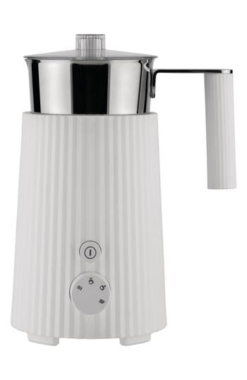 Alessi Plissé Multi Function Milk Frother In White