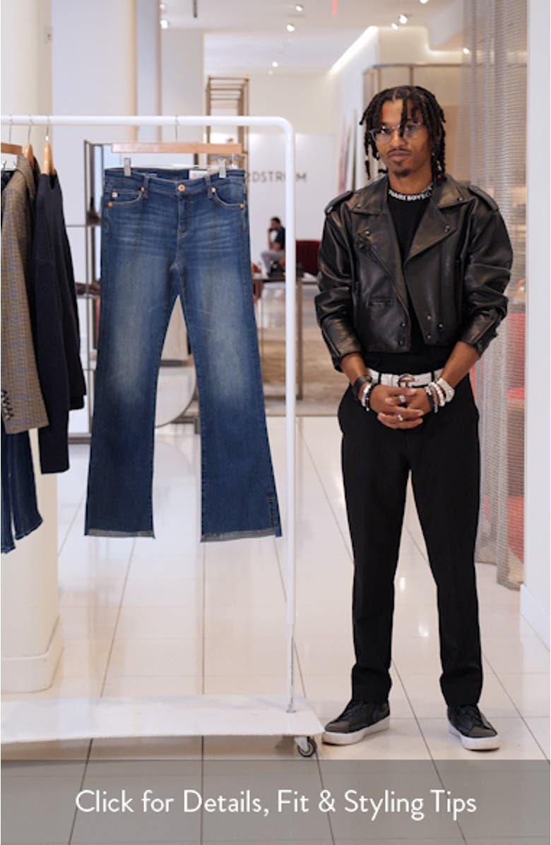 Angel Low Rise Step Hem Bootcut Jeans, sales video thumbnail