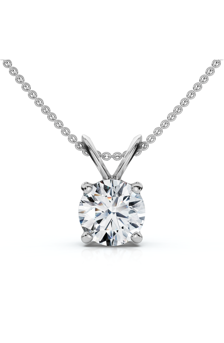 Bliss Diamond 3/4ct Diamond Round Solitaire Pendant 14K Gold Lab Grown, Alternate, color, 14K White Gold