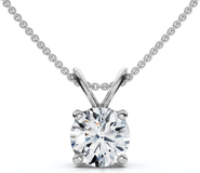 Bliss Diamond 3/4ct Diamond Round Solitaire Pendant 14K Gold Lab Grown