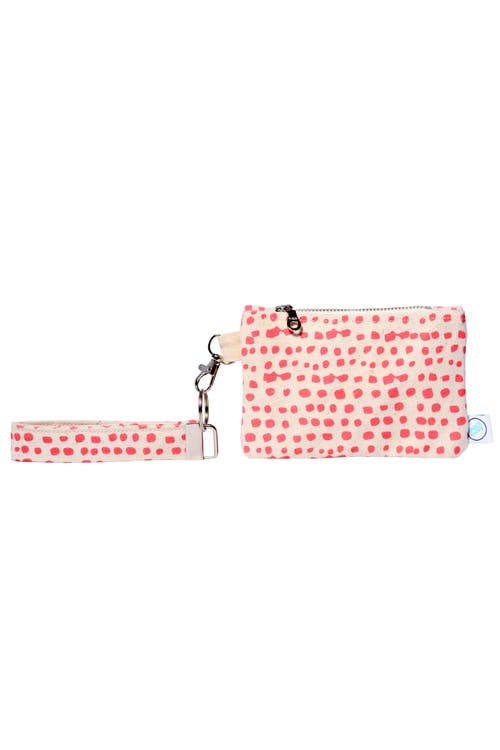 Dance Happy Incana Wristlet With Key Fob In Coral