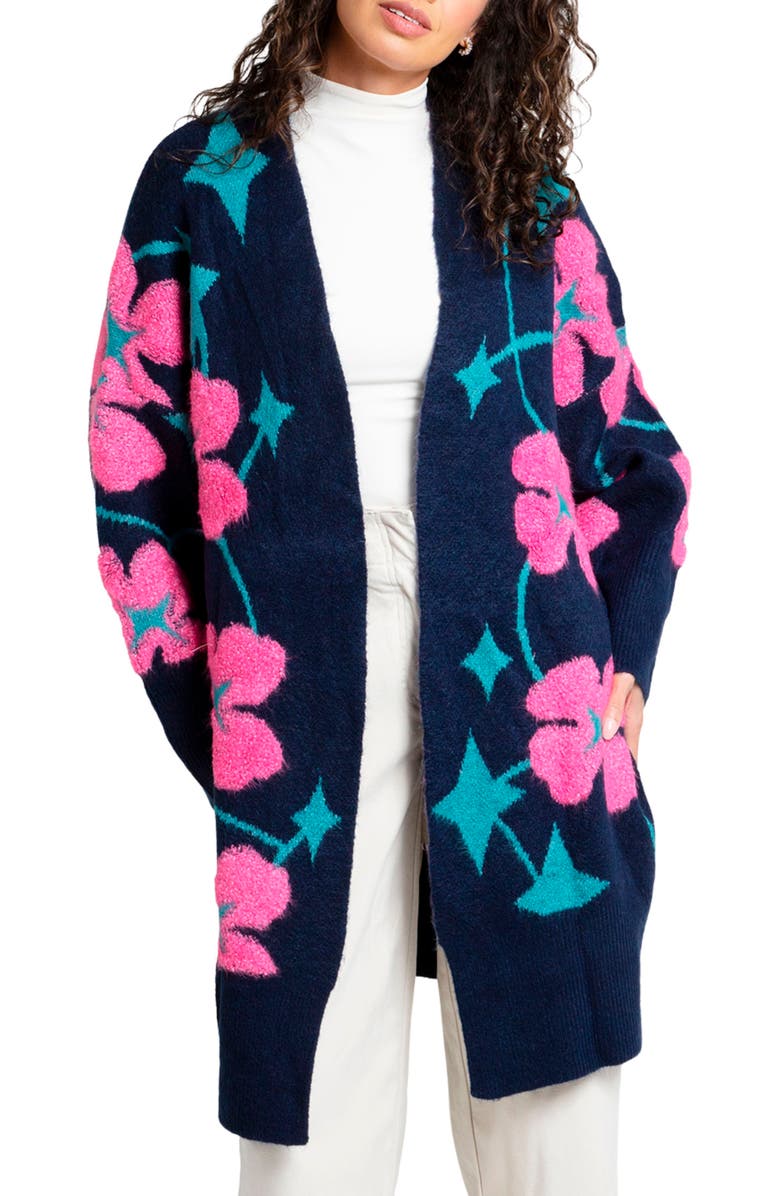 SAACHI Fiore Cardigan, Main, color, Navy