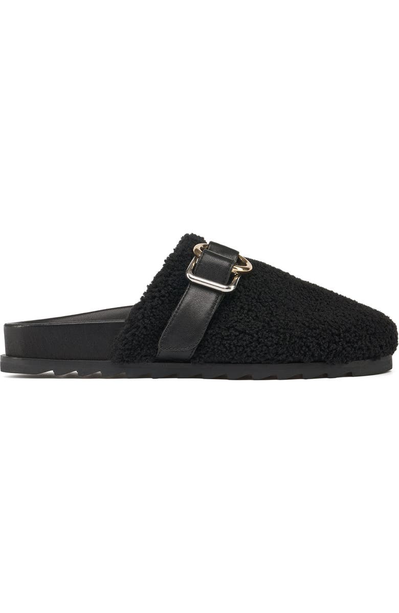 JSlides Rosie Faux Shearling Mule, Alternate, color, Black