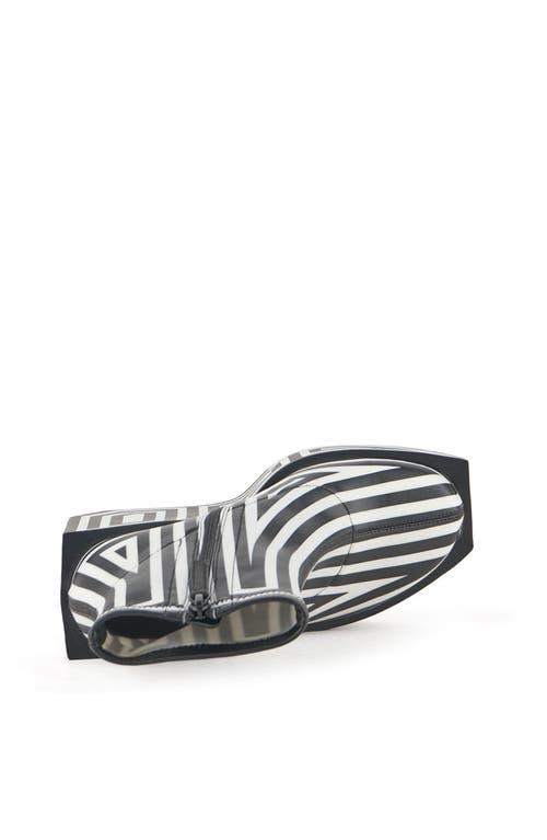 United Nude Striped-print Wedge Ankle Boot In Multi