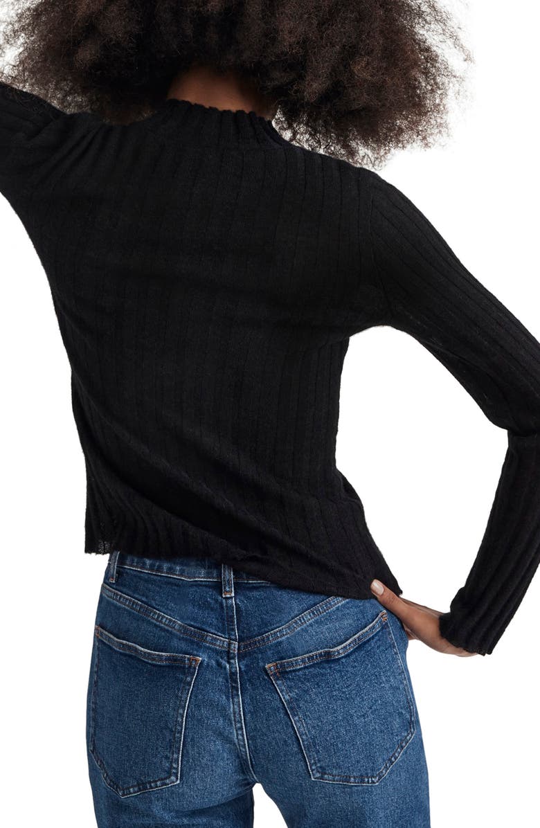 Madewell Alpaca Blend Mock Neck Sweater, Alternate, color, 