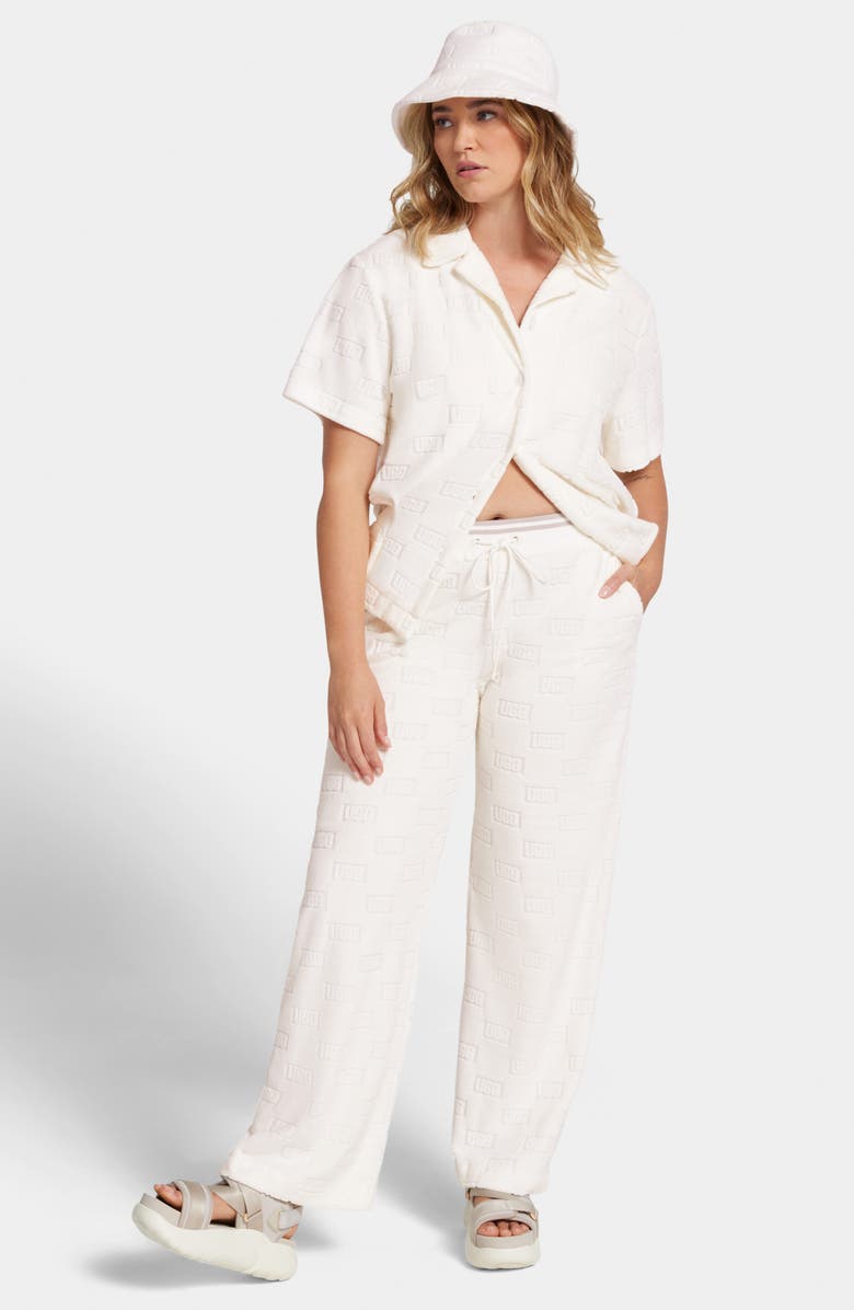 UGG<sup>®</sup> Shirina UGGblock Terry Cloth Pajama Top, Alternate, color, Nimbus