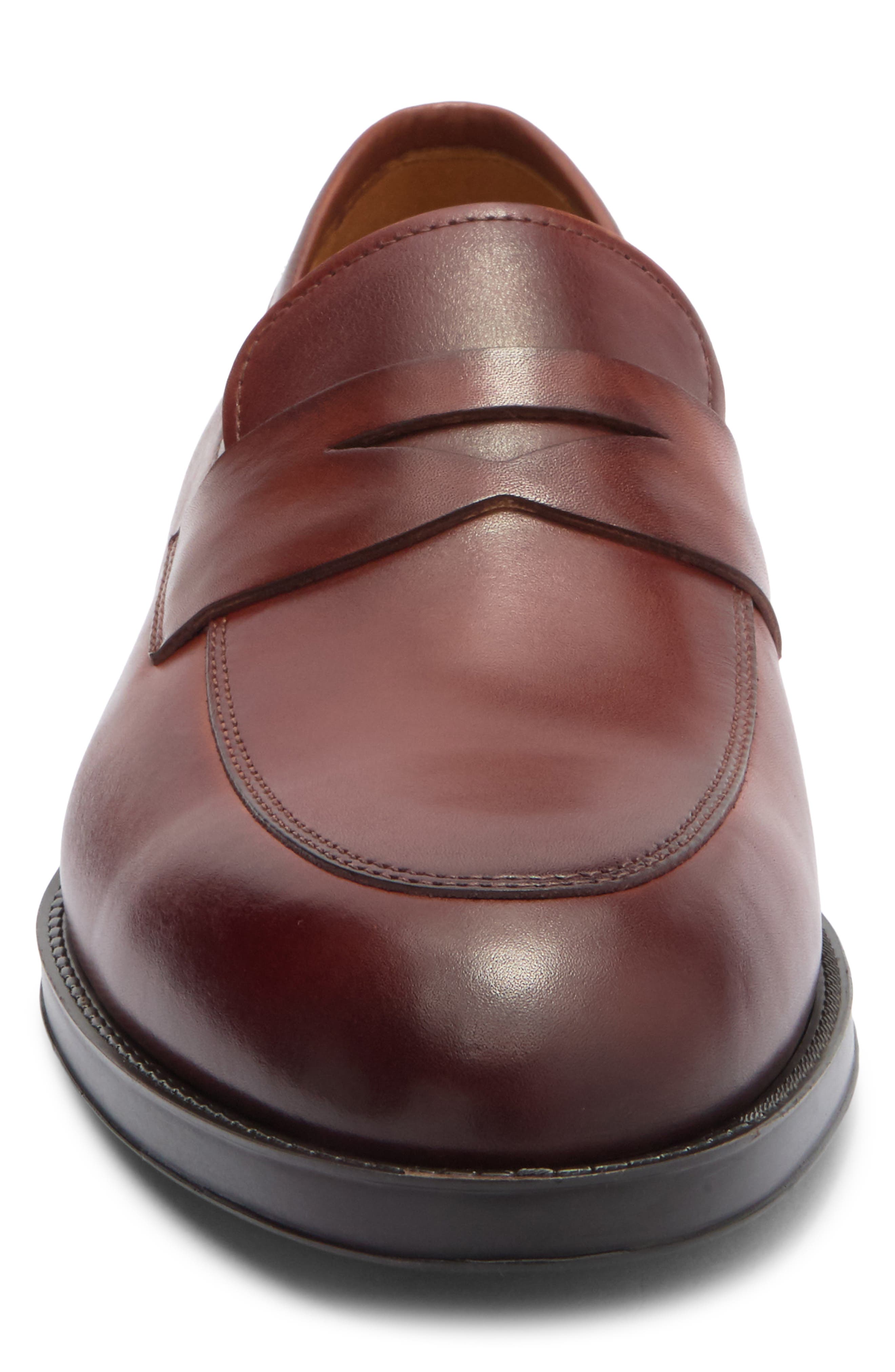Magnanni Eddison Penny Loafer, Alternate, color, Cognac