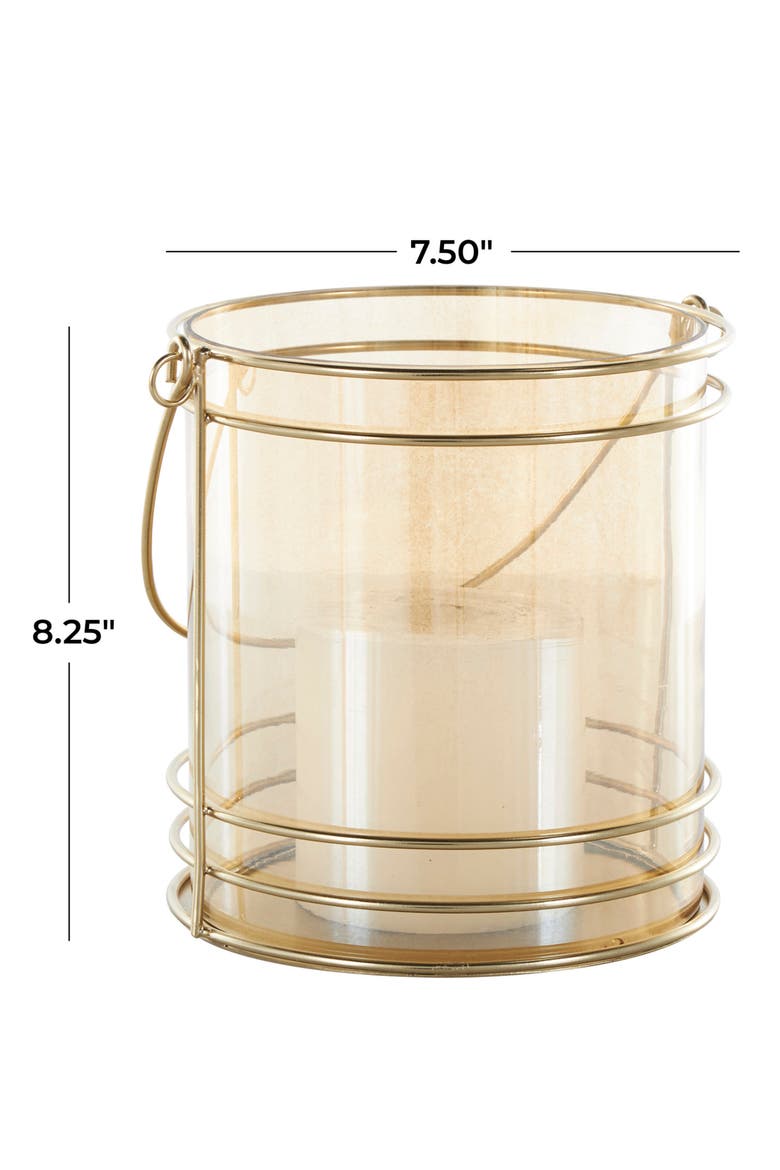 Metal Candle Lantern, Alternate, color, GOLD