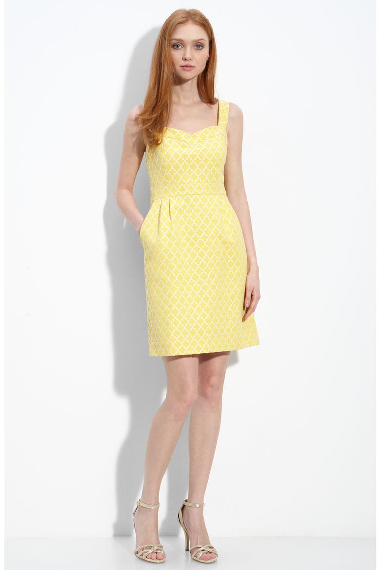 'hilary' dress, Main, color, YELLOW PINEAPPLE CREAM