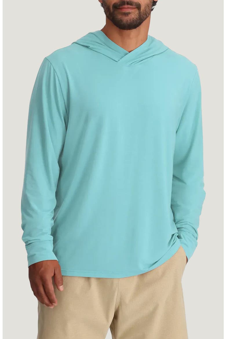 Elevate Lightweight Performance Hoodie, Main, color, BAHAMA BLUE