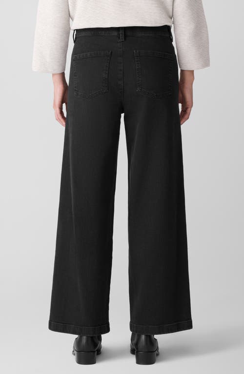 Eileen Fisher Wide Leg Jeans In Black